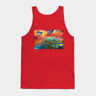 City Scape-big Tank Top